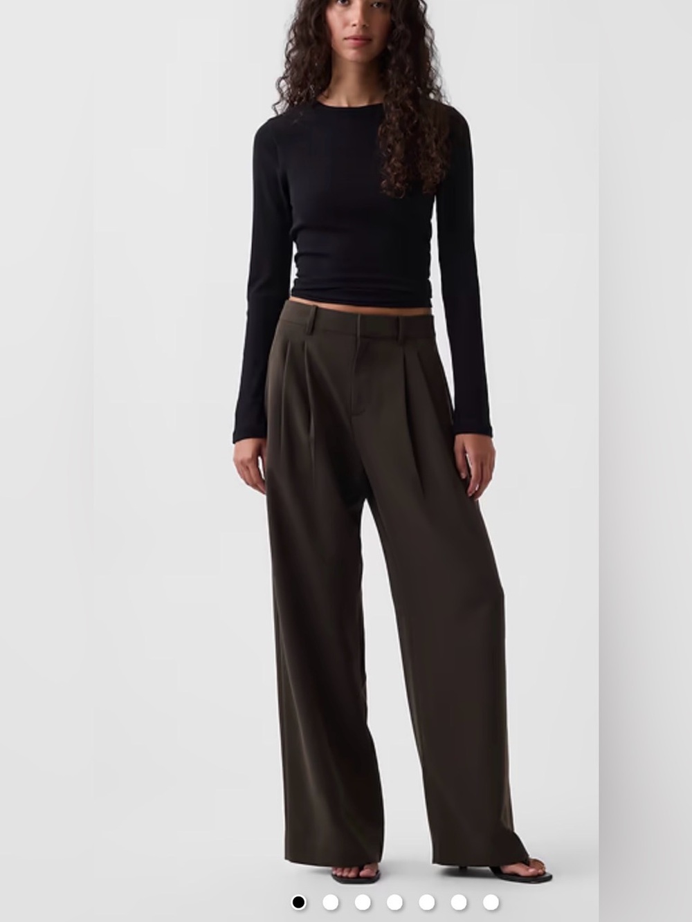 GAP 365 High Rise Trouser Olive Pants size 16 Tall